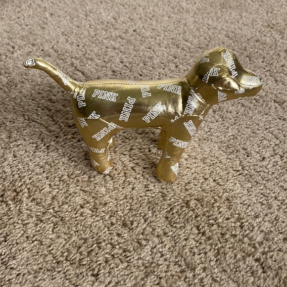 PINK Victoria's Secret Other - Victorias Secret Gold Pink Dog EUC
